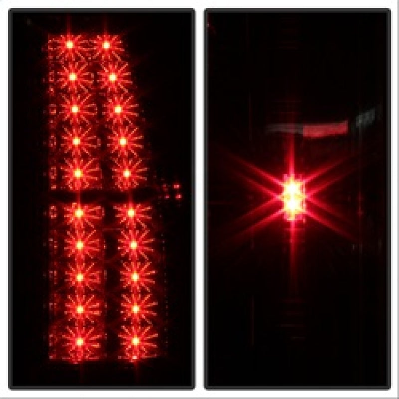 Spyder Chevy Suburban/GMC Yukon/Yukon Denali 07-14 LED Tail Lights Red Clear ALT-YD-CSUB07-LED-RC SPYDER