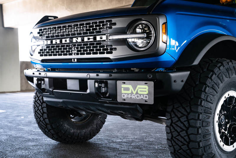 DV8 Offroad 21-22 Ford Bronco Factory Front Bumper License Relocation Bracket - Side DV8 Offroad