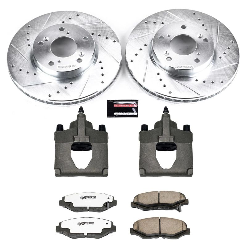 Power Stop 14-15 Acura ILX Front Z26 Street Warrior Brake Kit w/Calipers PowerStop