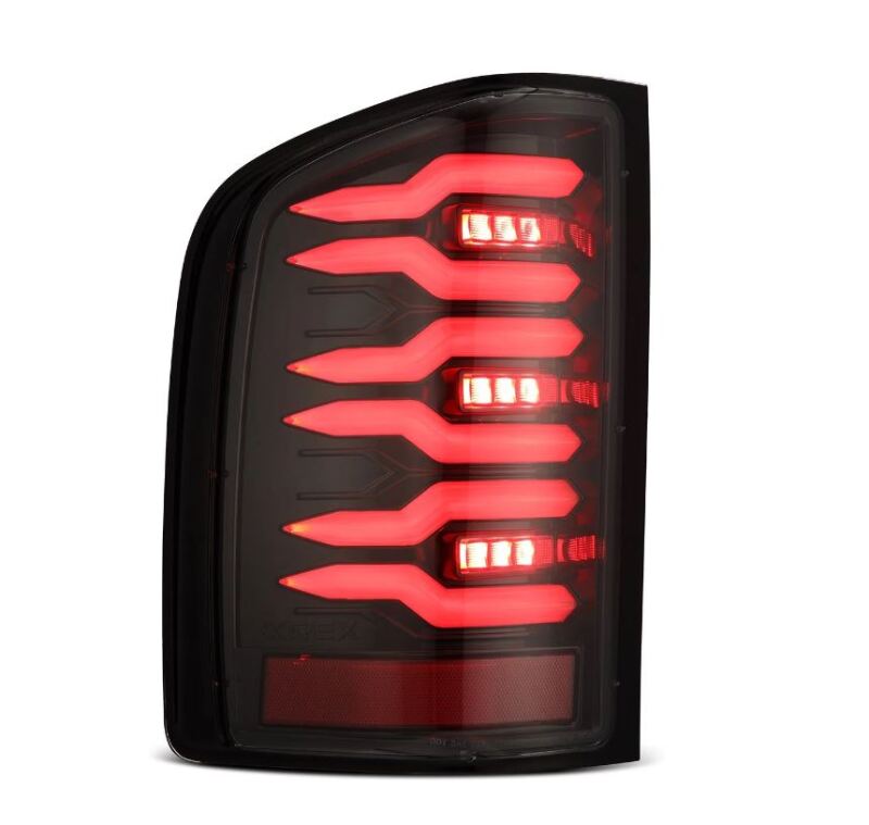 AlphaRex 620090 07-13 Chevrolet Silverado 1500 (Ex. Hybrid Models) LUXX-Series LED Tail Lights Alpha-Black