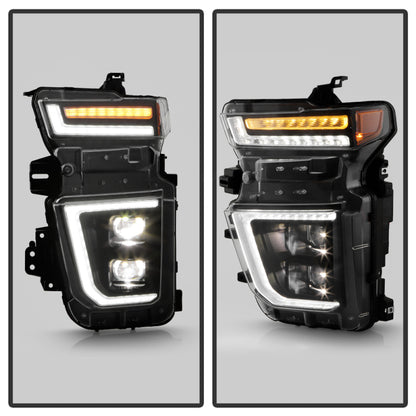 Spyder Chevy Silverado 20-23 HD 2500/3500 High-Power LED Module - Black (PRO-YD-CSHD20AP-SEQ-BK) SPYDER