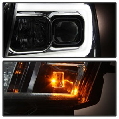 Spyder 07-14 Chevy Suburban/1500/2500/Tahoe V2 Projector Headlights Smoke PRO-YD-CSUB07V2-DRL-SM SPYDER
