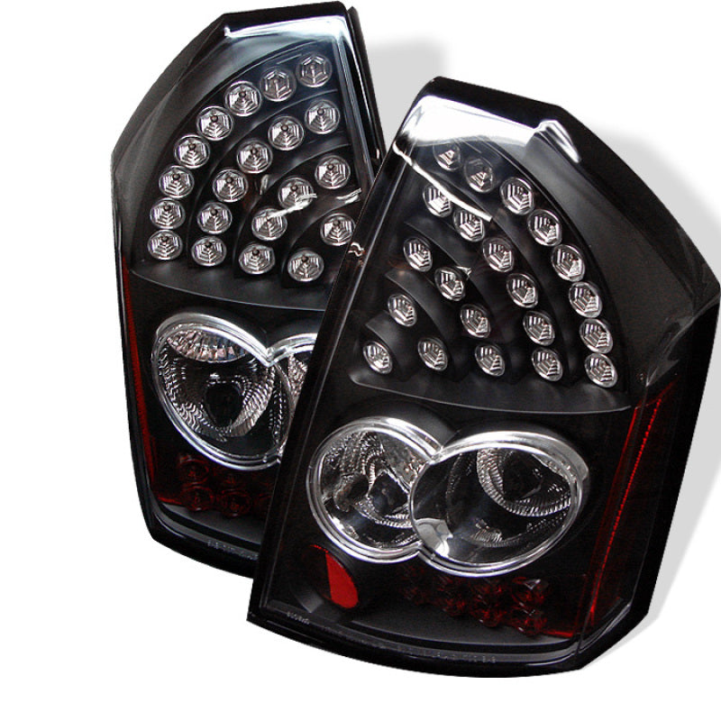 Spyder Chrysler 300 05-07 LED Tail Lights Black ALT-YD-CHR305-LED-BK SPYDER