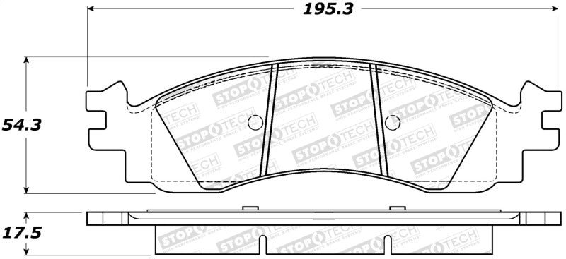 StopTech Premium Ceramic Brake Pads - 308.11580