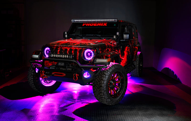 Oracle Jeep Wrangler JK/JL/JT High Performance W LED Fog Lights - ColorSHIFT w/o Controller ORACLE Lighting