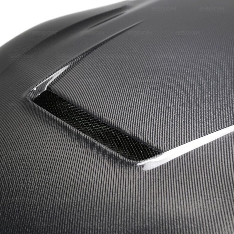 Seibon VS-style double sided carbon fiber hood for 2020-up Toyota Supra- HD20TYSUP-VS-DS