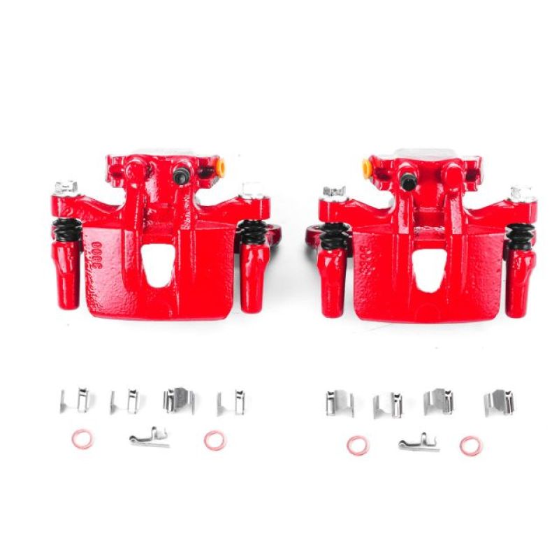 Power Stop 04-08 Mitsubishi Endeavor Rear Red Calipers w/Brackets - Pair PowerStop