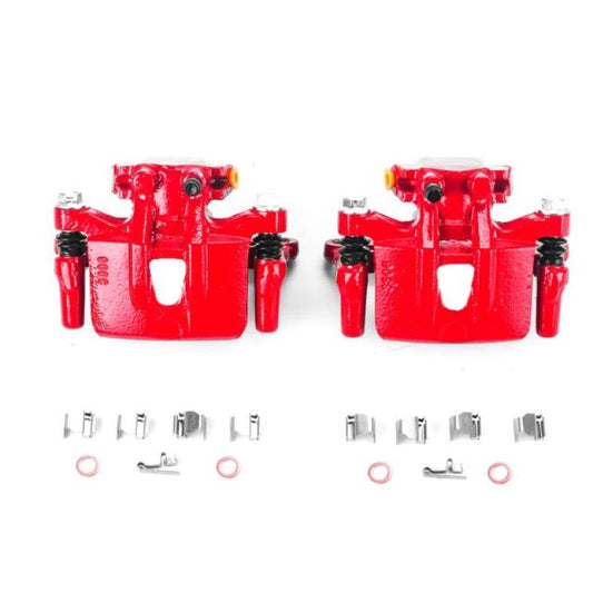 Power Stop 04-08 Mitsubishi Endeavor Rear Red Calipers w/Brackets - Pair PowerStop
