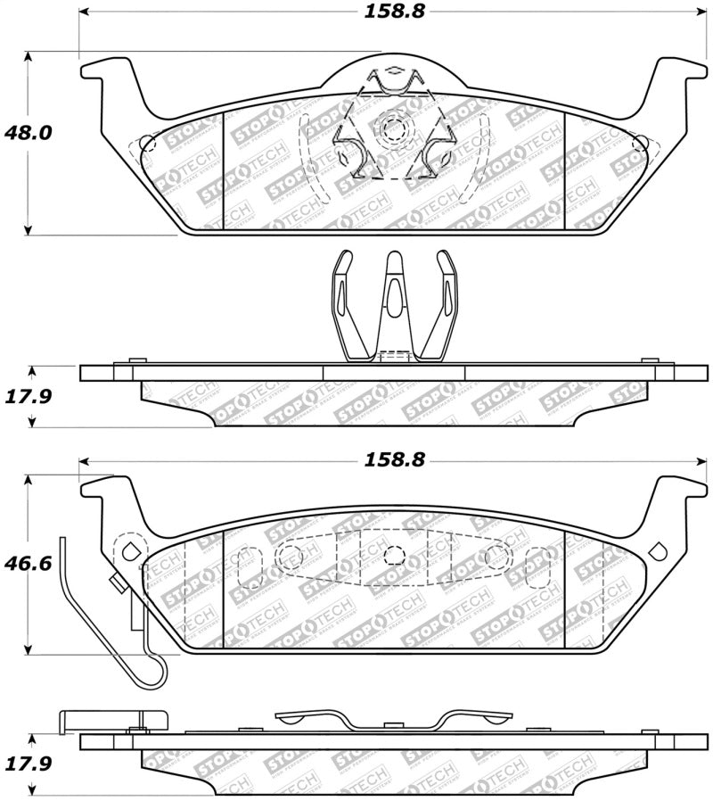 StopTech Street Disc Brake Pads - 305.10120 Stoptech