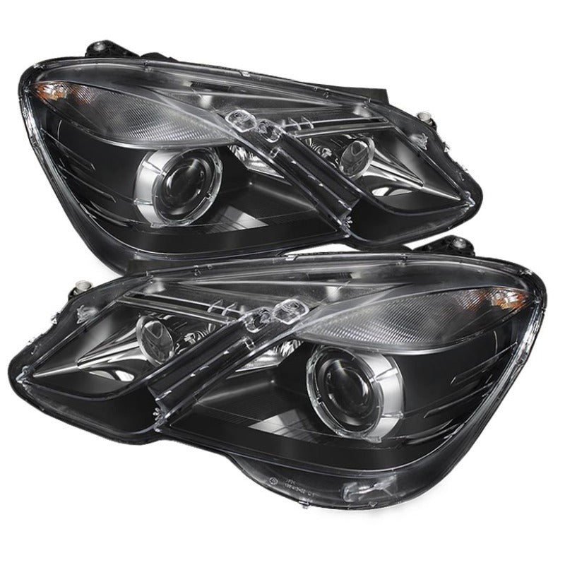 Xtune Mercedes E-Class 10-12 OE Projector Headlights (w/AFS. Hid Fit) Black PRO-JH-MBW21210-AFS-BK SPYDER