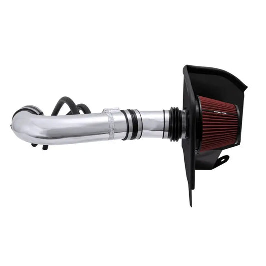Spectre 04-14 Nissan Titan V8-5.6L F/I Air Intake Kit - Polished w/Red Filter Spectre