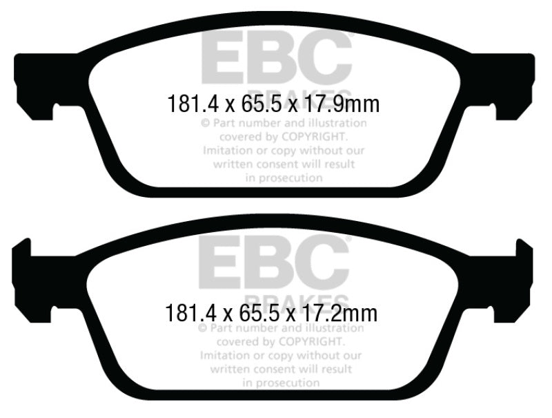 EBC Ultimax2 Front Brake Pads - UD1645 EBC