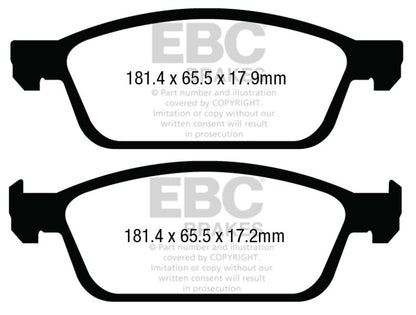 EBC Ultimax2 Front Brake Pads - UD1645 EBC