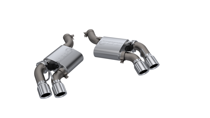 QTP 16-18 Chevrolet Camaro SS 6.2L 304SS Screamer Axle Back Exhaust w/4in Quad Tips QTP