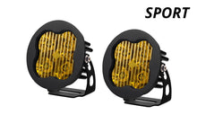 Load image into Gallery viewer, Diode Dynamics SS3 LED Pod Sport - Yellow SAE Fog Round (Pair)