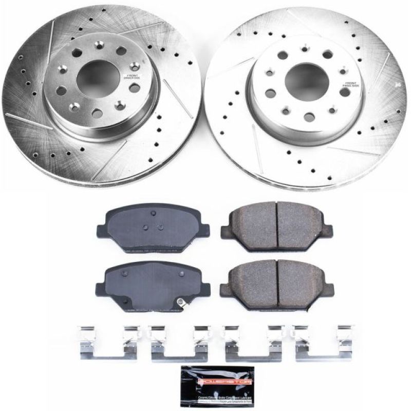 Power Stop 16-19 Chevrolet Camaro Front Z23 Evolution Sport Brake Kit PowerStop