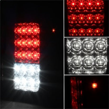 Spyder Jeep Wrangler 07-15 LED Tail Lights Red Clear ALT-YD-JWA07-LED-RC SPYDER
