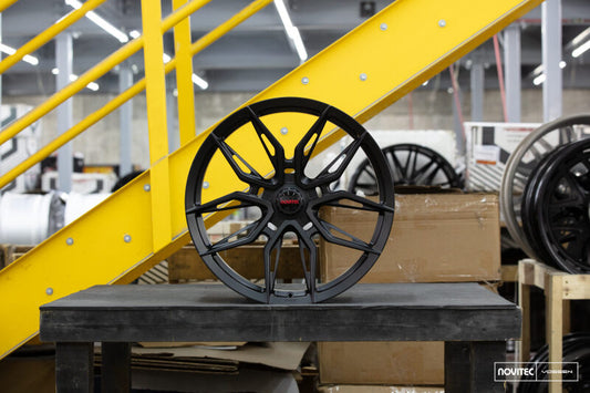 Vossen x Novitec NF11 22x12 ET:49 Satin Black Ferrari 458 Rear Wheel