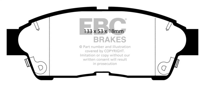 EBC YellowStuff Front Brake Pads - DP4964R