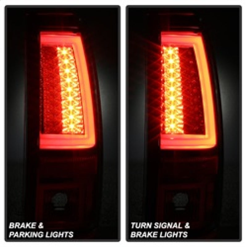 Spyder Chevy Silverado 1500/2500 03-06 Version 2 LED Tail Lights - Black ALT-YD-CS03V2-LED-BK SPYDER