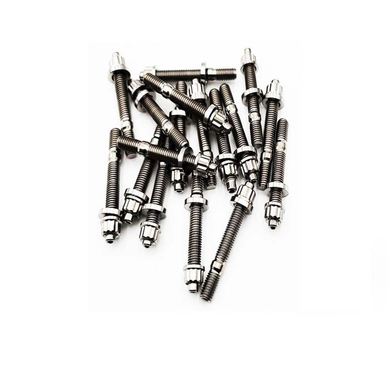 BLOX Racing Xtreme Titanium Studs M8x1.25x55mm 9 Piece Set BXFL-00308-9-TI