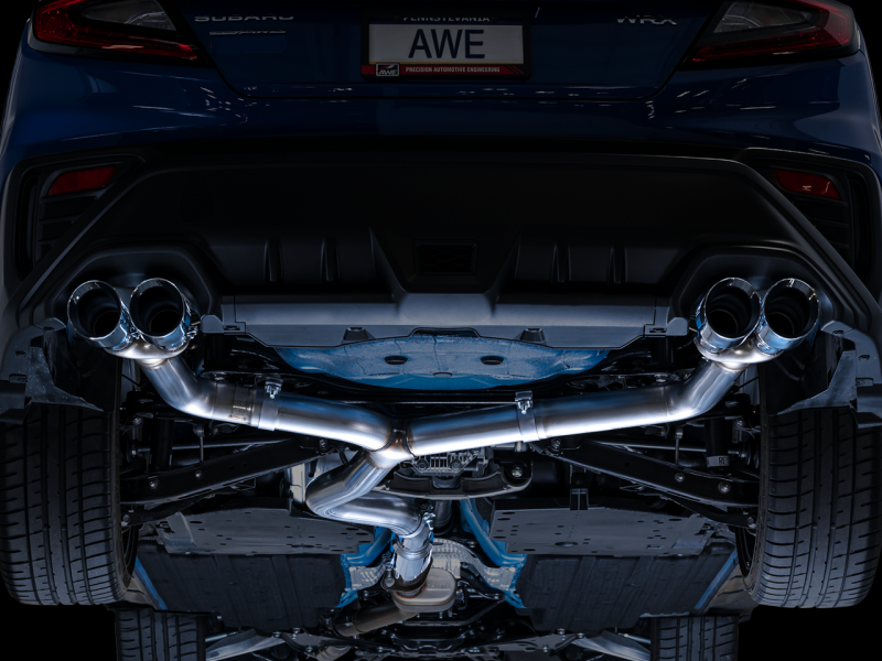 AWE Tuning 2022+ VB Subaru WRX Track Edition Exhaust - Chrome Silver Tips AWE Tuning