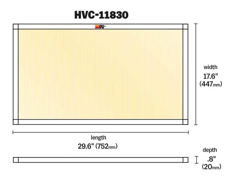 K&N HVAC Filter - 18 x 30 x 1