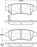 StopTech Premium Ceramic Brake Pads - 308.11010