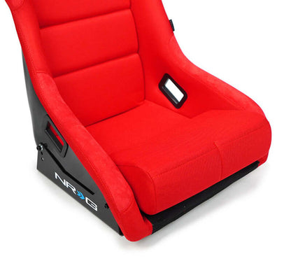 NRG Innovations Fiberglass Bucket Seat - XL - Red – FRP-304RD-NRG