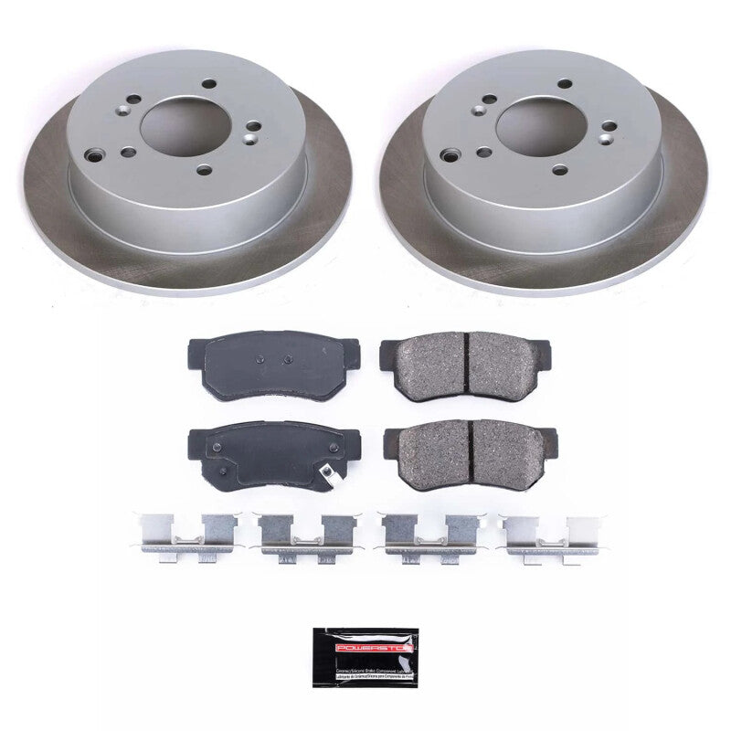 Power Stop 05-10 Kia Sportage Rear Semi-Coated Rotor Kit PowerStop