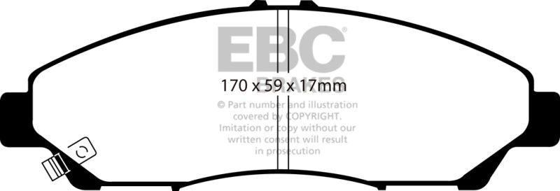 EBC Ultimax2 Front Brake Pads - UD1378