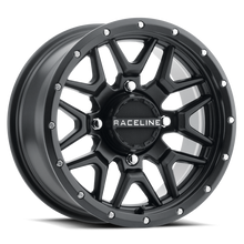 Load image into Gallery viewer, Raceline A94B Krank 14x7in / 4x156 BP / 10mm Offset / 132.5mm Bore - Satin Black Wheel