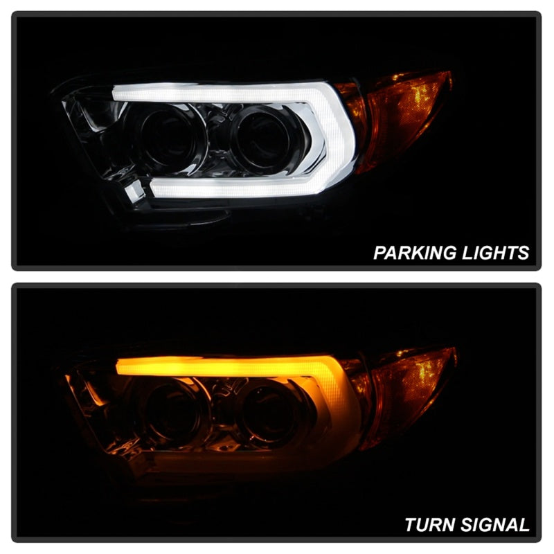 Spyder Signature Toyota Tacoma 16-18 TRD Model Projector Headlights-Chrome (PRO-YD-TT16V1-SEQ-C) SPYDER