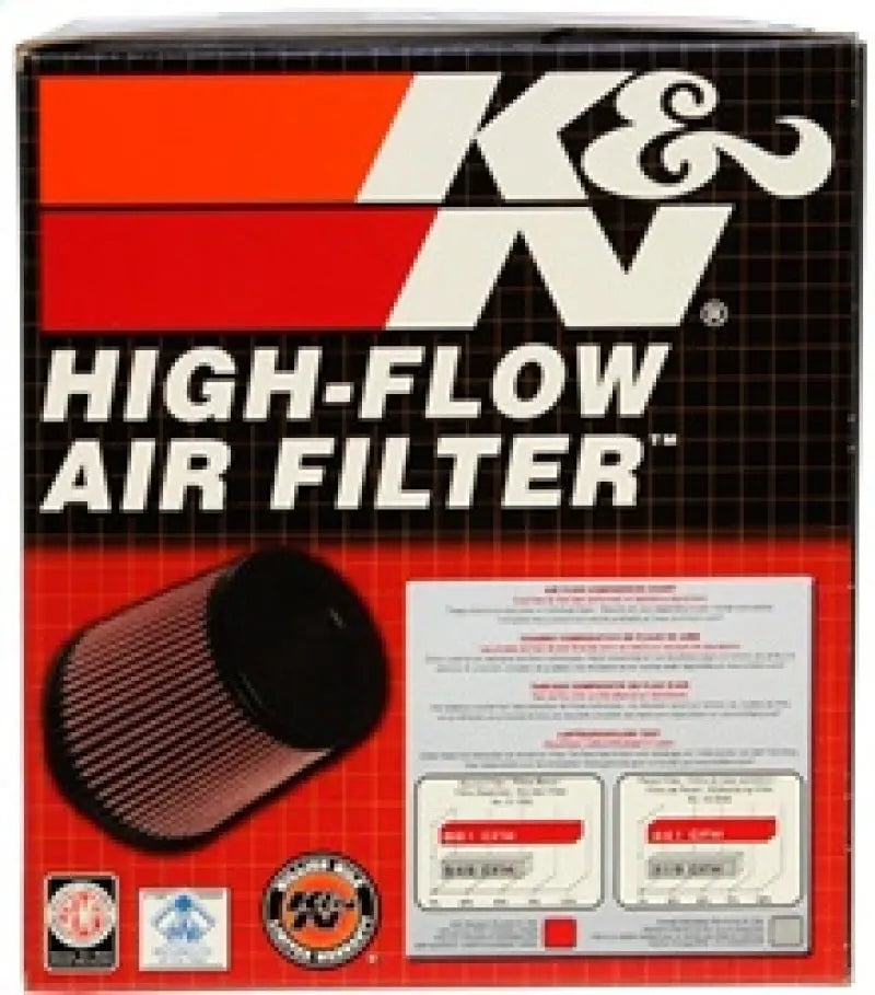 K&N Filter Universal Rubber Filter 4in Flg 6 17/32in OD 8 21/32in H K&N Engineering