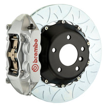 Load image into Gallery viewer, Brembo 03-08 SL55 AMG(Excl Black Series) Rr GT BBK 4Pist Cast 380x28 2pc Rotor Slotted Type3-Silver