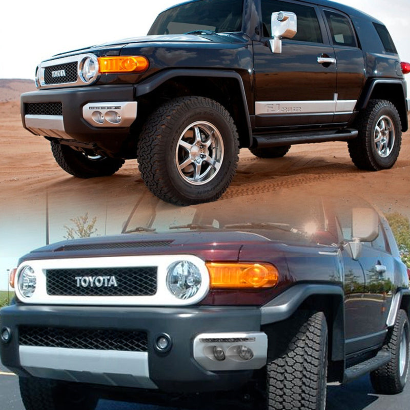 Spyder Toyota FJ Cruiser 07-14 Fog Lights W LED Daytime Running Lights w/swch- Clear FL-DRL-TFJ07-C SPYDER