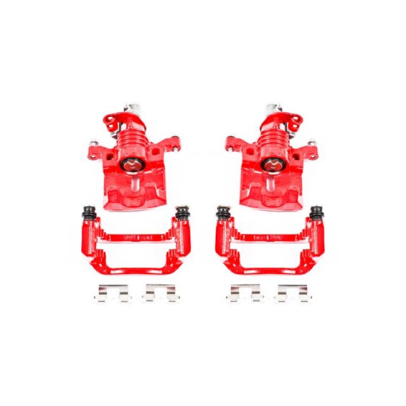 Power Stop 05-09 Buick Allure Rear Red Calipers w/Brackets - Pair PowerStop