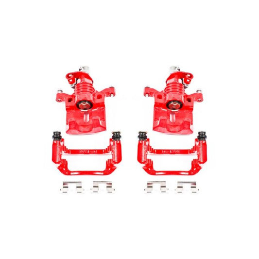Power Stop 05-09 Buick Allure Rear Red Calipers w/Brackets - Pair PowerStop