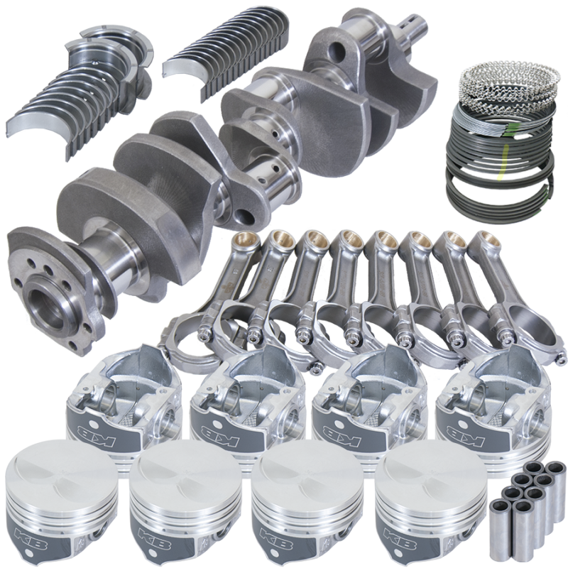 Eagle Chevy 350 3.480in Crank 5.700in I-Beam Rods -7cc Flat Top 4.040in Pistons Rotating Assembly