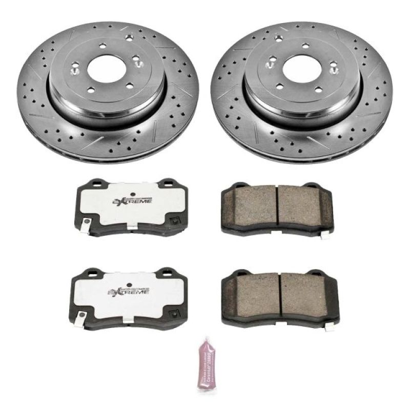 Power Stop 10-16 Hyundai Genesis Coupe Rear Z26 Street Warrior Brake Kit PowerStop