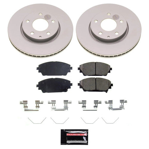 Power Stop 19-23 Mazda 3 Front and Rear Z17 Coated Brake Kit
