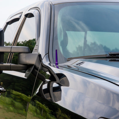 Wehrli 07.5-19 Chevrolet 6.6L Duramax Billet TIG Torch Stubby Antenna - Semi-Gloss Black - WCF100041-SGB