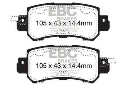 EBC Ultimax2 Rear Brake Pads - UD1624 EBC