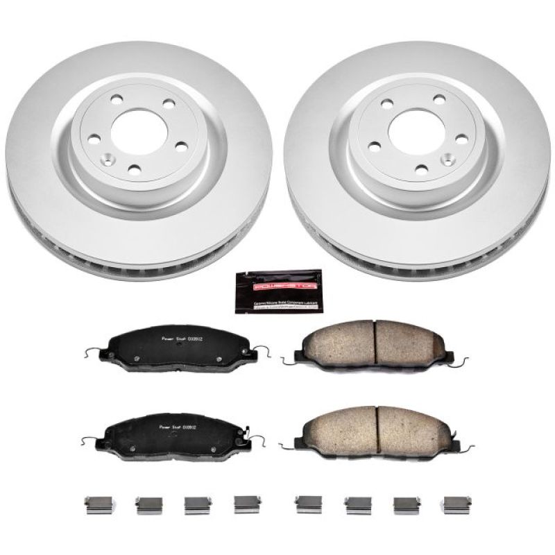 Power Stop 11-14 Ford Mustang Front Z17 Evolution Geomet Coated Brake Kit PowerStop
