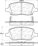 StopTech Premium Ceramic Brake Pads - 308.10930