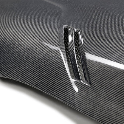 Seibon VS-style double sided carbon fiber hood for 2020-up Toyota Supra- HD20TYSUP-VS-DS