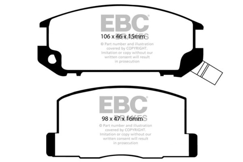 EBC RedStuff Rear Brake Pads - DP3602C