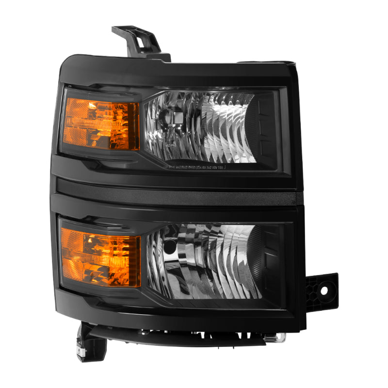 xTune Chevy Silverado 14-15 Non-HD Passenger Side Headlight Black - OEM Right HD-JH-CS14-OEBK-R SPYDER
