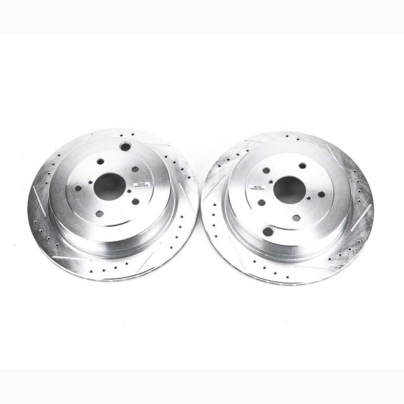 Power Stop 06-07 Subaru B9 Tribeca Rear Evolution Drilled & Slotted Rotors - Pair PowerStop