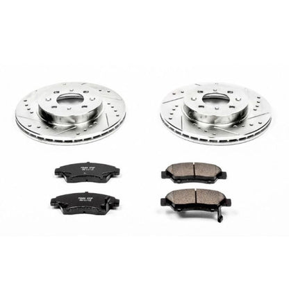 Power Stop 93-95 Honda Civic Front Z23 Evolution Sport Brake Kit PowerStop